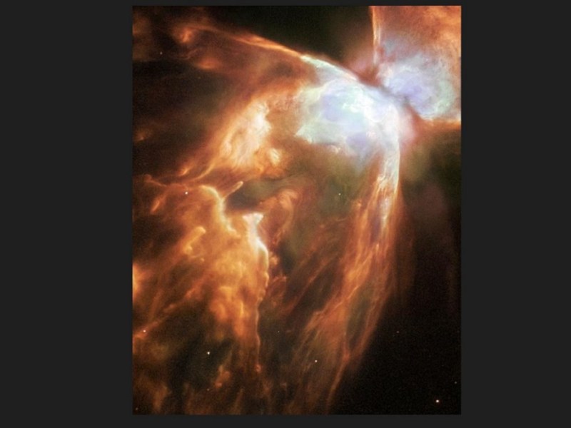 La NASA comparte imagen de una “mariposa” entre las estrellas captada por el telescopio Hubble