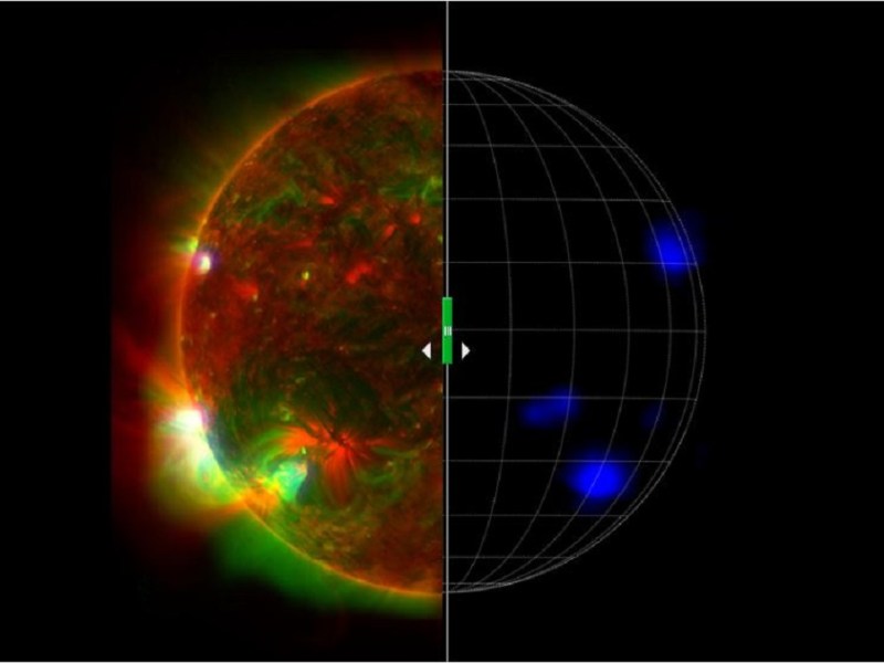 NASA comparte una imagen del Sol con un nuevo tipo de luz