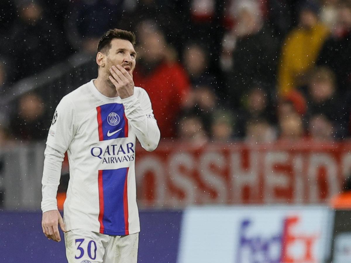 El PSG de Messi y Mbappé quedó eliminado de la Champions al caer 2-0 ante el Bayern Múnich