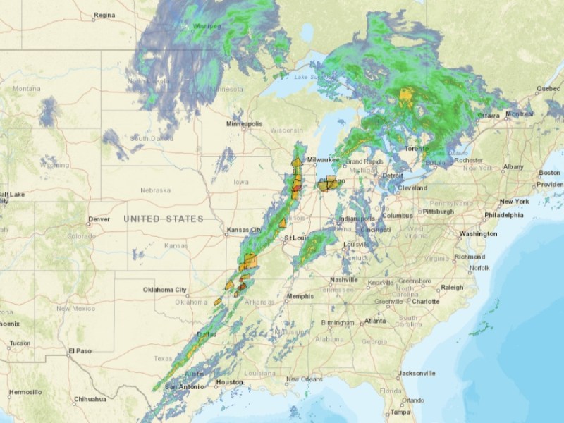 Tormentas eléctricas vuelven a castigar al Sur y Medio Oeste de EEUU esta semana